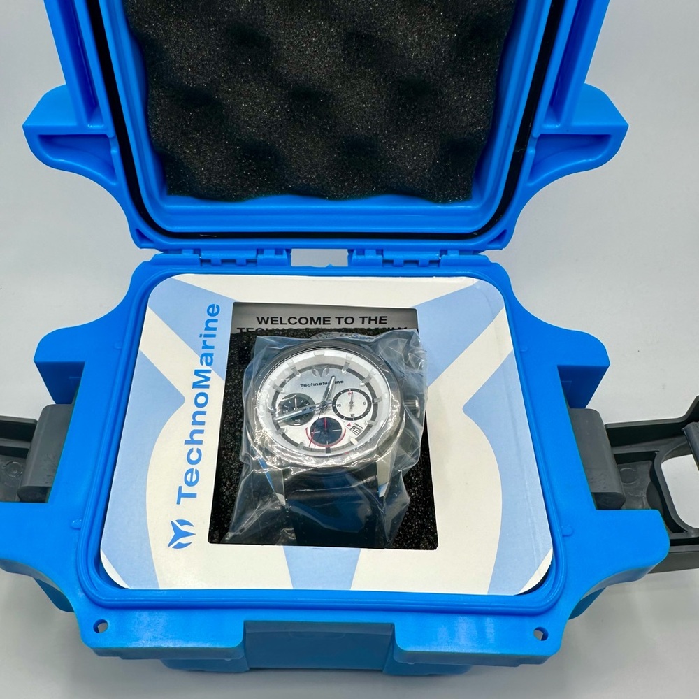 NEW✨ TechnoMarine Ocean Nomad Men's Watch 43mm Black Invicta TM-318088